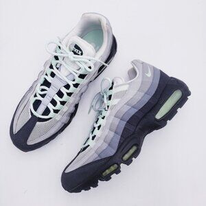 Nike Air Max 95 Sneaker Shoes 609048-136 Black Grey Mint Men's Size 10.5